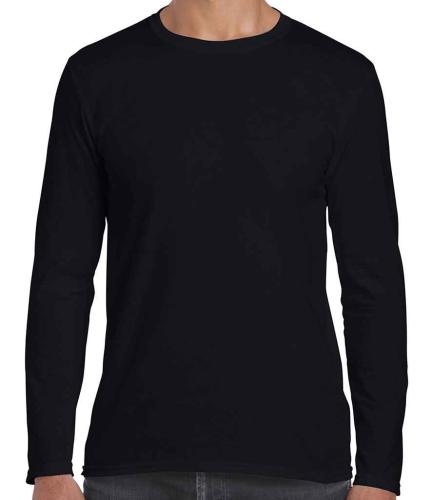 Gildan SoftStyle L/S T - Black - L